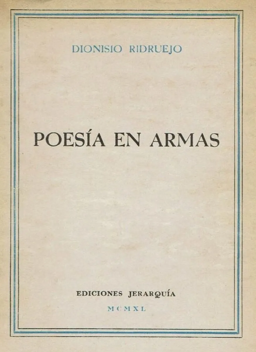 Cubierta de Poesía en armas