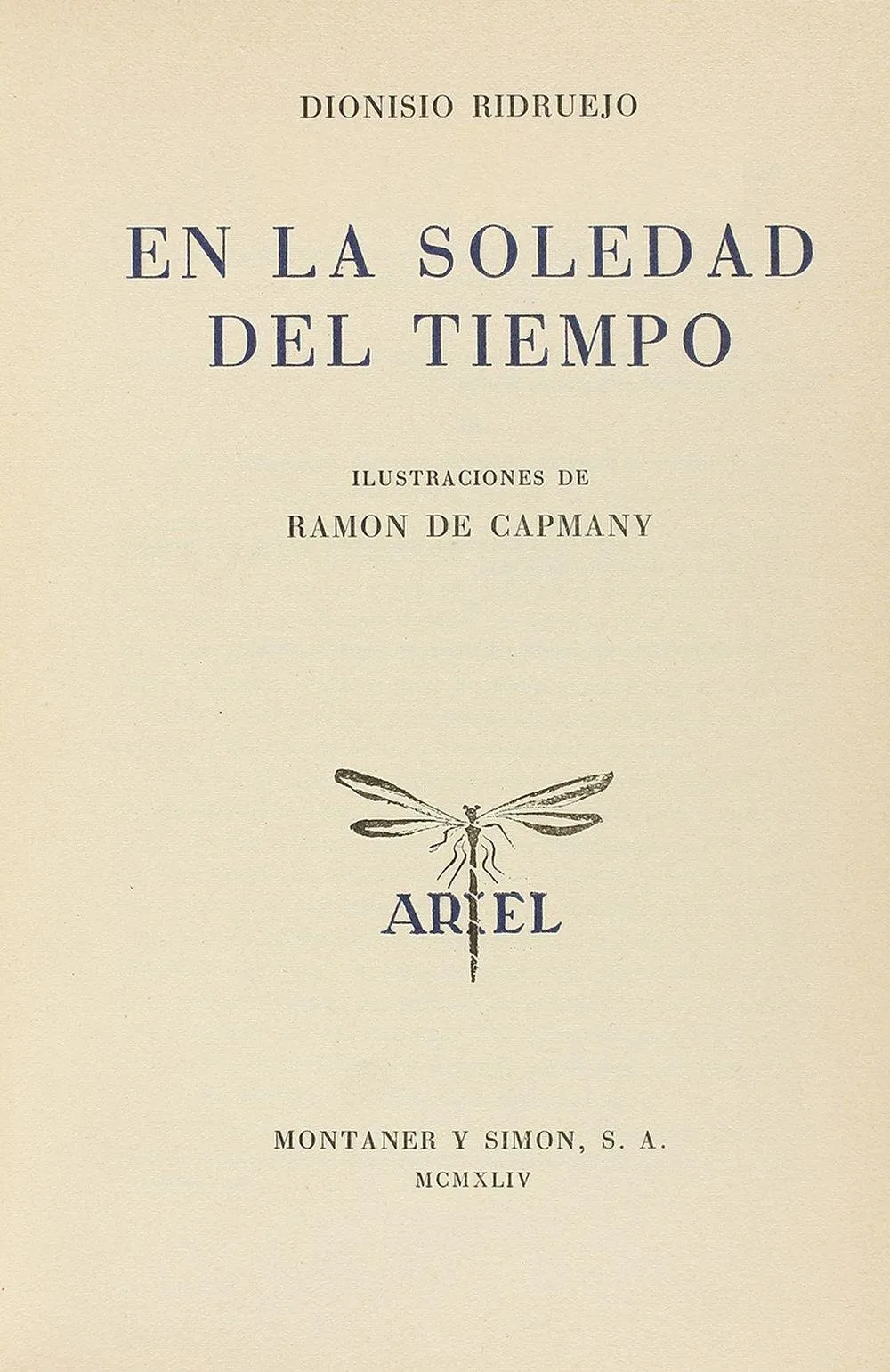 Cubierta de En la soledad del tiempo