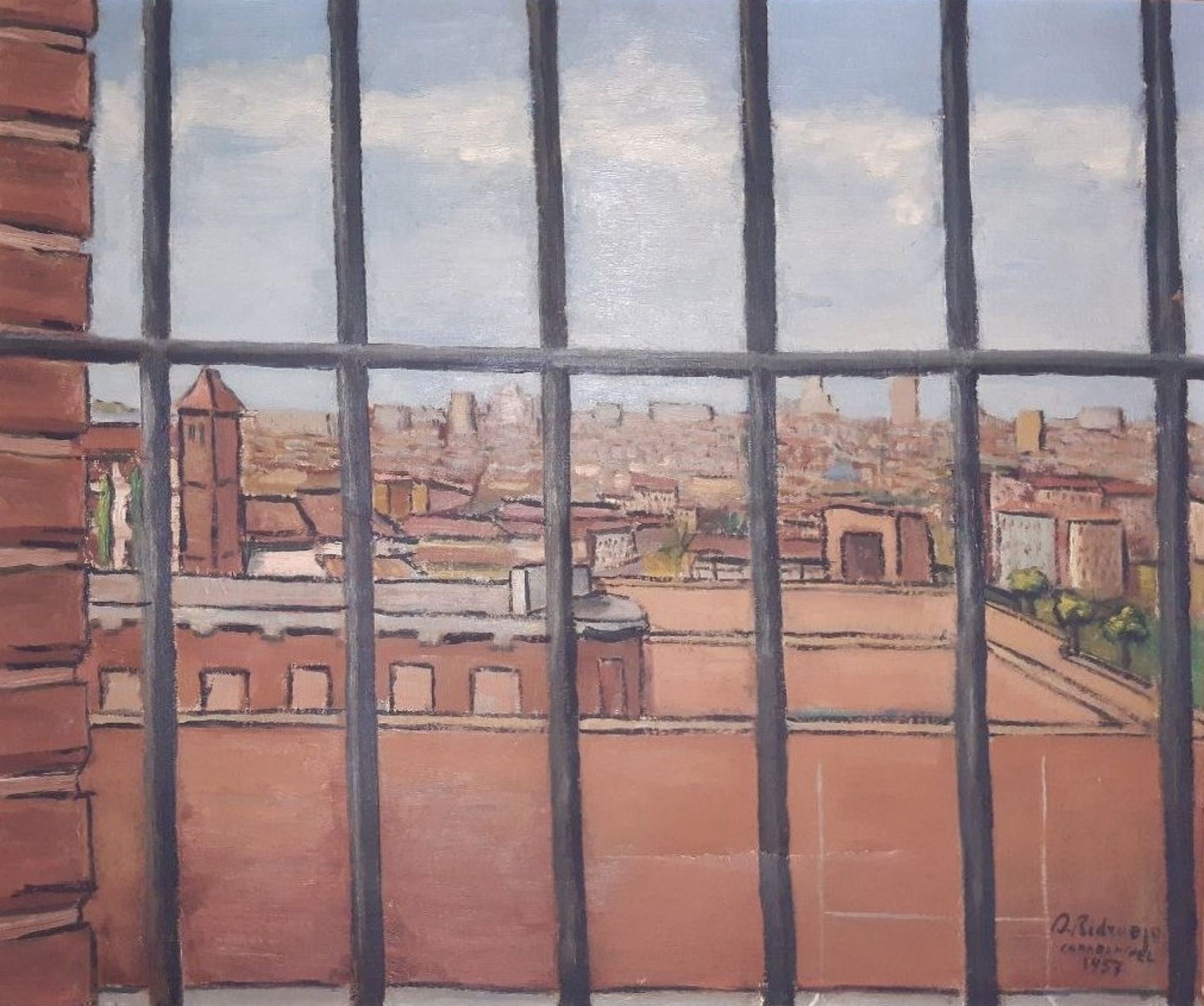 Cuadro pintado por Ridruejo en la cárcel de Carabanchel, 1957.